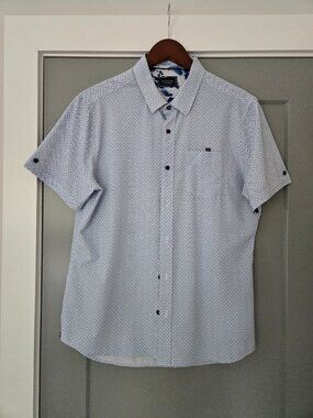 7 Diamonds Mens Short Sleeve button down shirt
